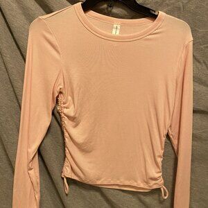 All In Motion Crop Activewear Shirt Womens XS pink Long Sleeve